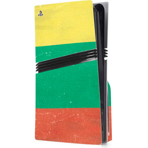 Lithuania Flag Distressed PlayStation PS5 Skins